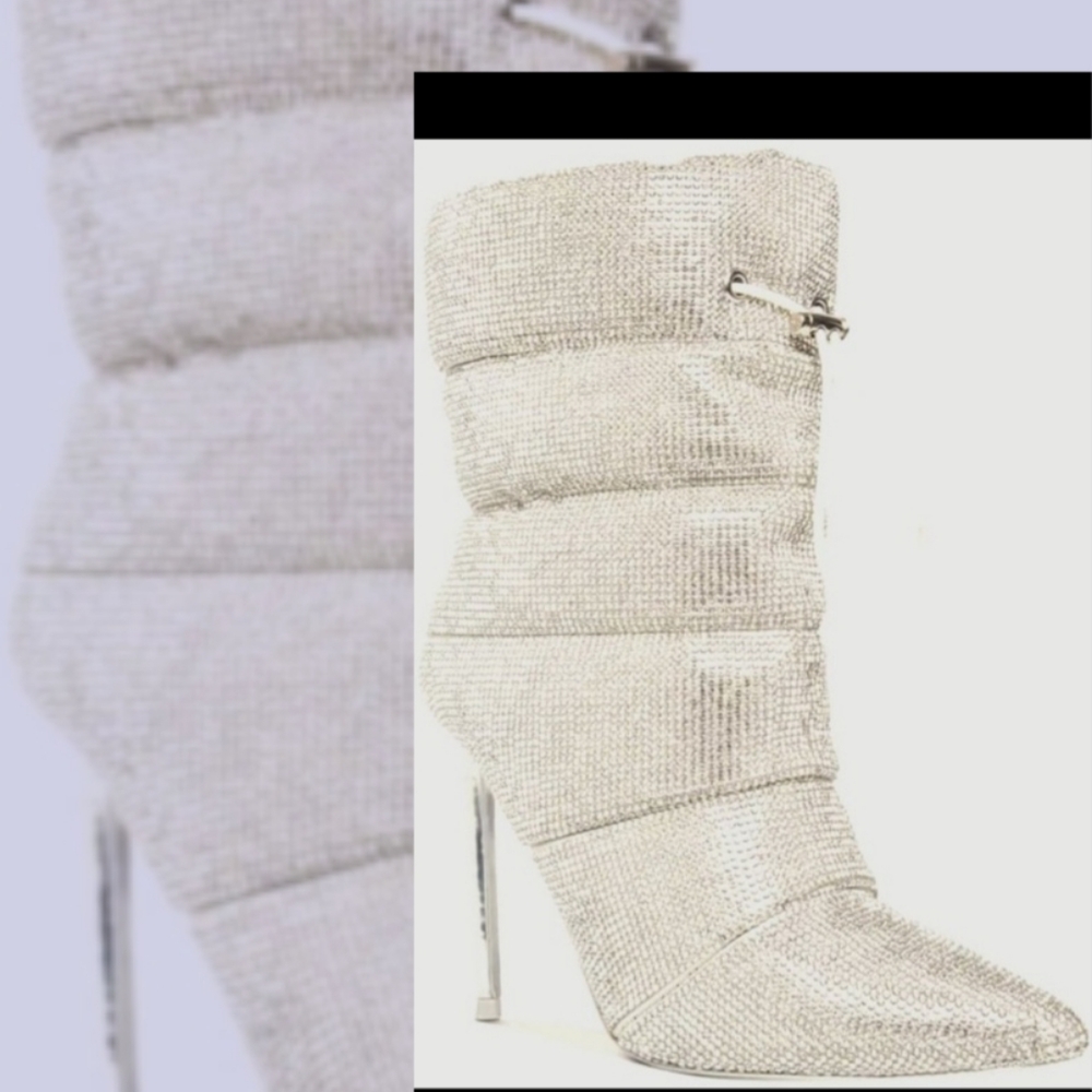 Steve Madden NIB Cloak-R Puffer Stiletto Booties